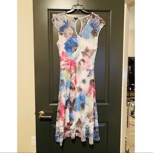 Komarov Floral Print Dress